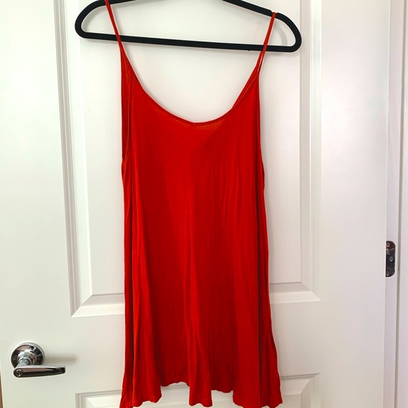 Strappy red/orange sundress - Picture 1 of 2